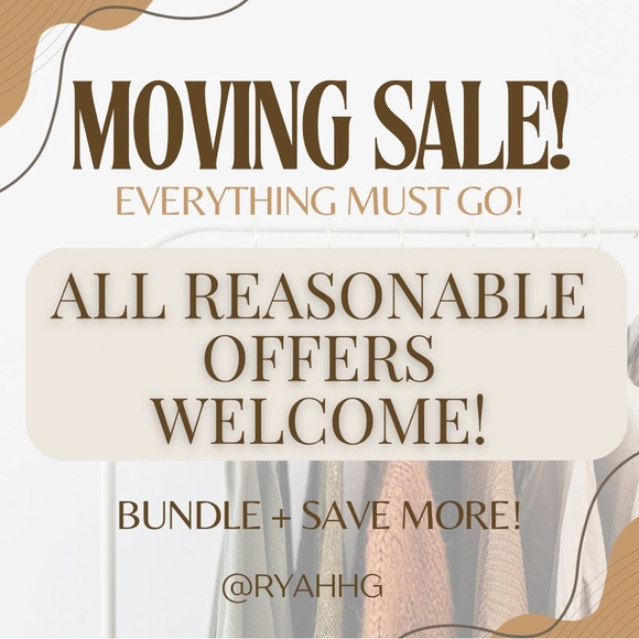 ✨ Moving Sale! Closet Clear-Out – All Offers Welcome ✨ - Picture 1 of 1